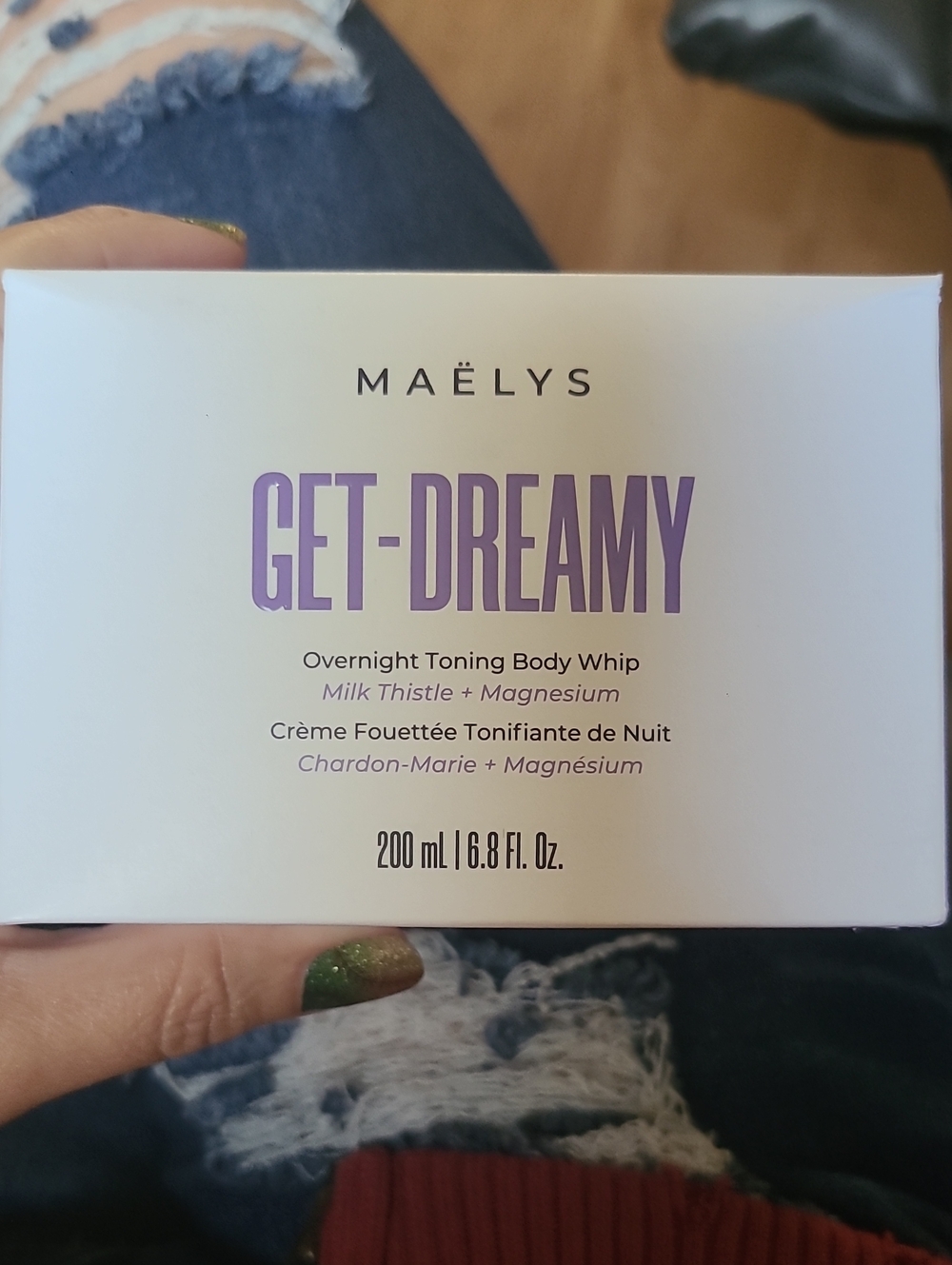 MAELYS Get-Dreamy overnight toning body whip 6.8 oz NIB MSRP $54.00